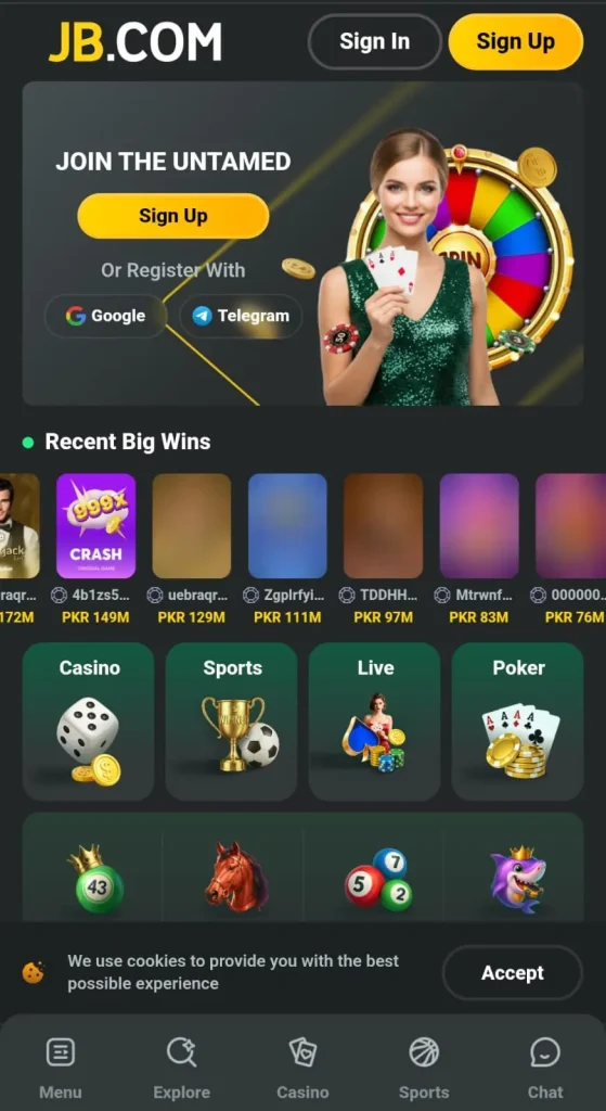 JB Game Homepage