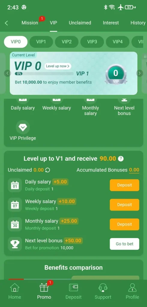 Vip Bonus Info 