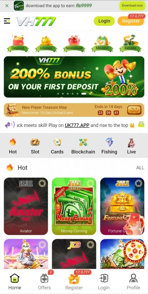 VH777 Game Homepage